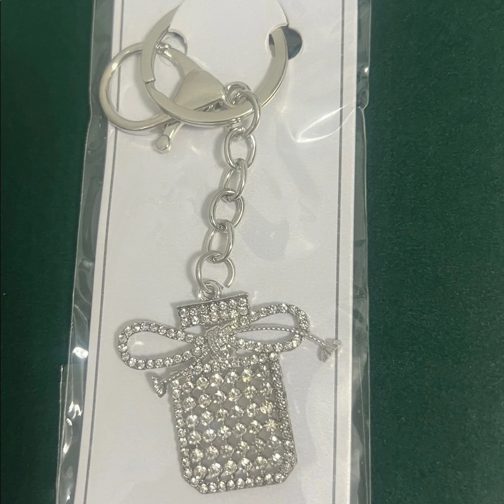 Fashion Jewelry Silver Sparkling Gift Box Charm Key Holder